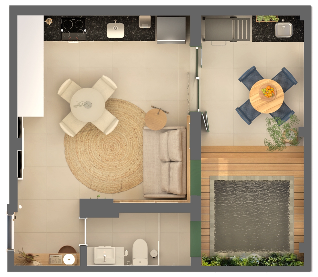 Apartamento - Rua Decio Vilares - 42,48 m²